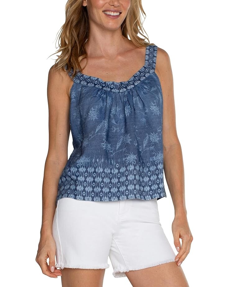 Топ Liverpool Los Angeles Slvless V Neck Easy Fit Tank with Smocking, цвет Indigo Floral
Топ Liverpool Los Angeles Slvless V Neck Easy Fit Tank with Smocking, цвет Indigo Floral