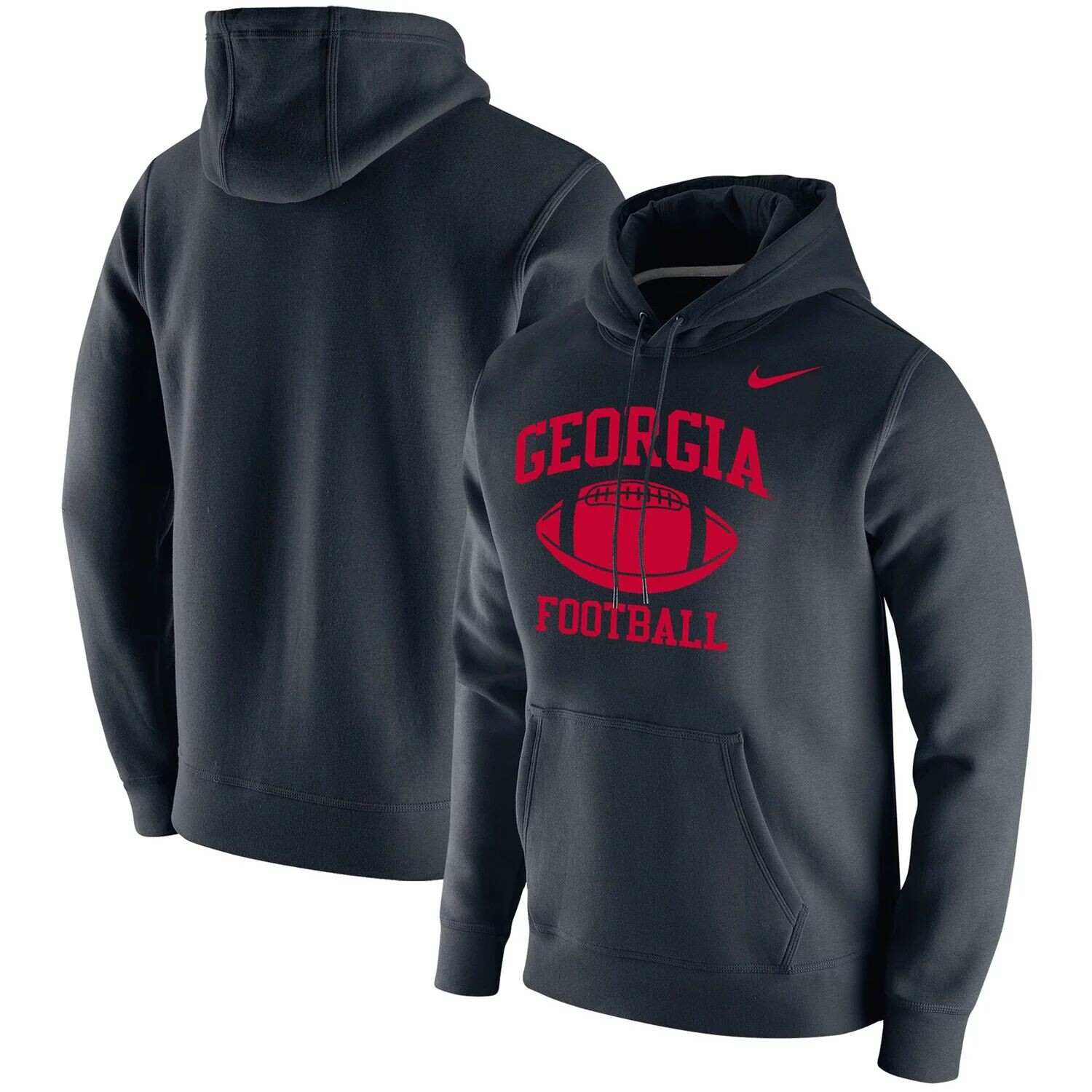 Мужской черный флисовый пуловер с капюшоном в стиле ретро Football Club Georgia Bulldogs Nike
Мужской черный флисовый пуловер с капюшоном в стиле ретро Football Club Georgia Bulldogs Nike
