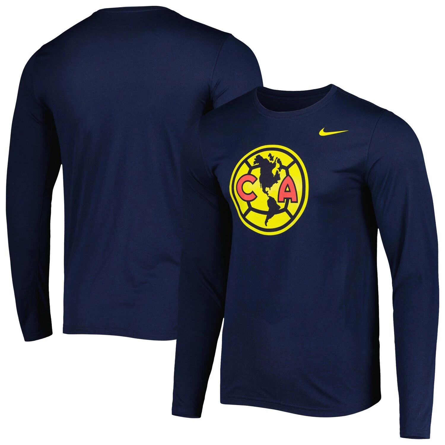 Мужская футболка с длинным рукавом Nike Navy Club America Primary Logo Legend Performance
Мужская футболка с длинным рукавом Nike Navy Club America Primary Logo Legend Performance