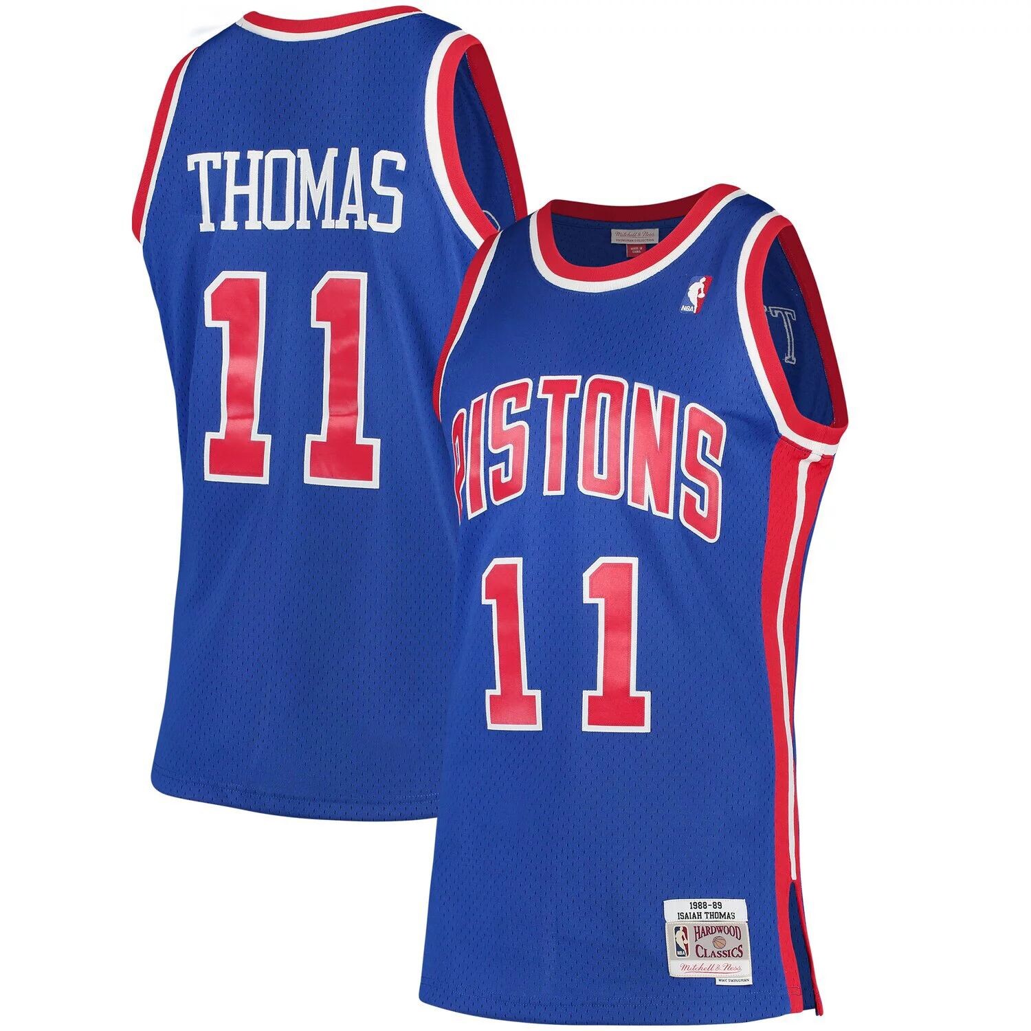 Мужская майка Mitchell & Ness Isiah Thomas Blue Detroit Pistons 1988-89 Hardwood Classics Swingman
Мужская майка Mitchell & Ness Isiah Thomas Blue Detroit Pistons 1988-89 Hardwood Classics Swingman