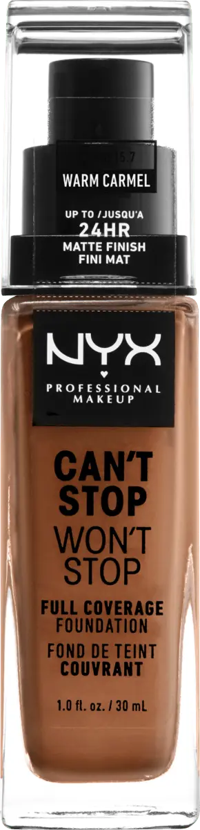 Тональный крем Can't Stop Won't Stop 24-часовая теплая карамель 15,7 30 мл NYX PROFESSIONAL MAKEUP
Тональный крем Can't Stop Won't Stop 24-часовая теплая карамель 15,7 30 мл NYX PROFESSIONAL MAKEUP