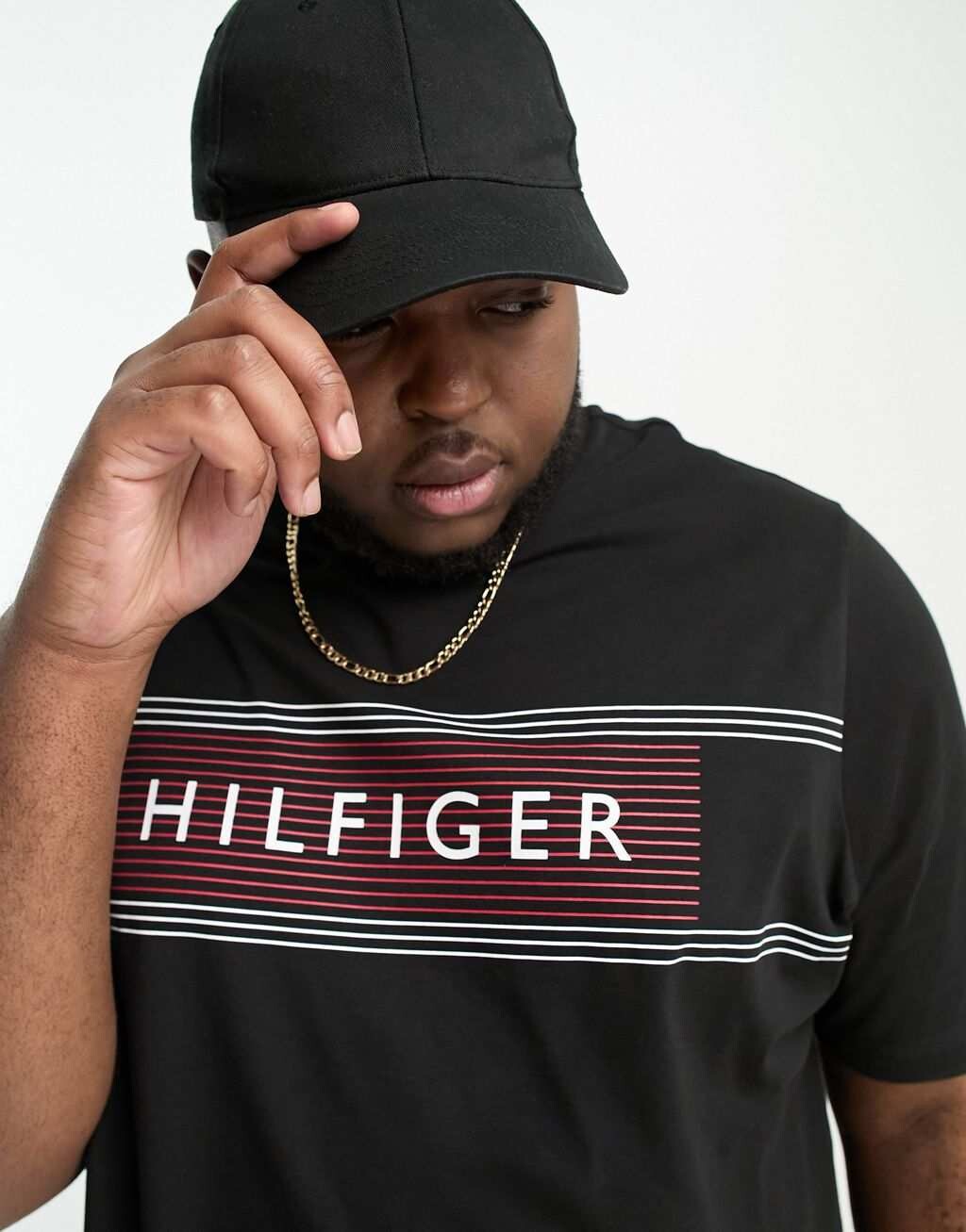 Черная футболка с полосками на груди и логотипом Tommy Hilfiger Big & Tall, Черный
Черная футболка с полосками на груди и логотипом Tommy Hilfiger Big & Tall, Черный