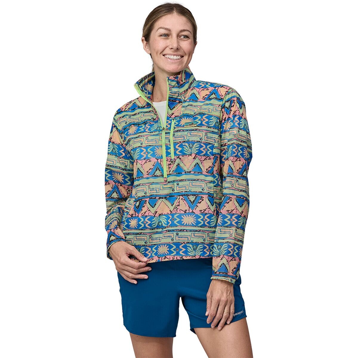 Пуловер с молнией 1/2 houdini stash Patagonia, цвет high hopes geo/salamander green
Пуловер с молнией 1/2 houdini stash Patagonia, цвет high hopes geo/salamander green