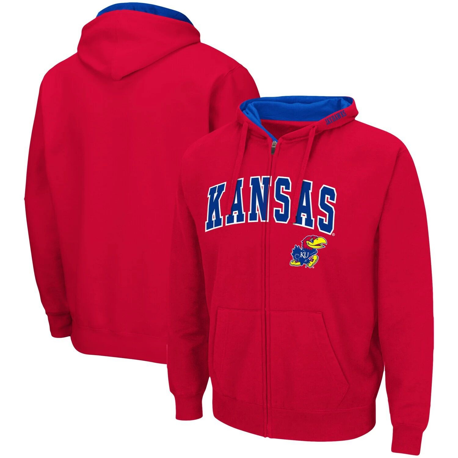 Мужская красная толстовка с молнией во всю длину Kansas Jayhawks Arch & Logo 3.0 Colosseum, Красный
Мужская красная толстовка с молнией во всю длину Kansas Jayhawks Arch & Logo 3.0 Colosseum, Красный