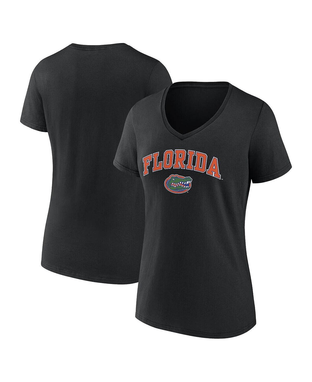 Женская черная футболка с v-образным вырезом с логотипом Florida Gators Evergreen Campus Fanatics, черный
Женская черная футболка с v-образным вырезом с логотипом Florida Gators Evergreen Campus Fanatics, черный