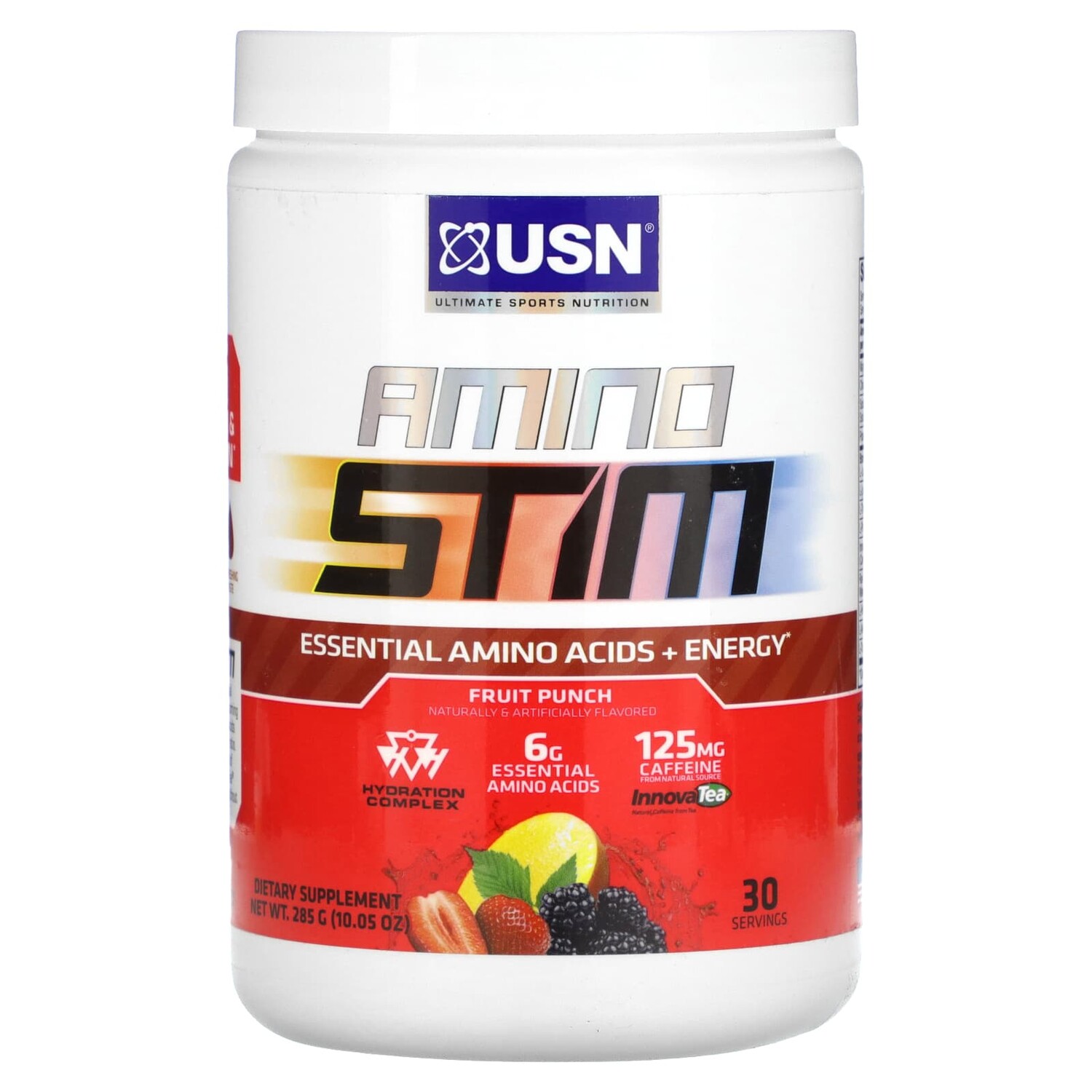 Amino Stim, незаменимые аминокислоты и энергия, фруктовый пунш, 285 г (10,05 унции), USN
Amino Stim, незаменимые аминокислоты и энергия, фруктовый пунш, 285 г (10,05 унции), USN