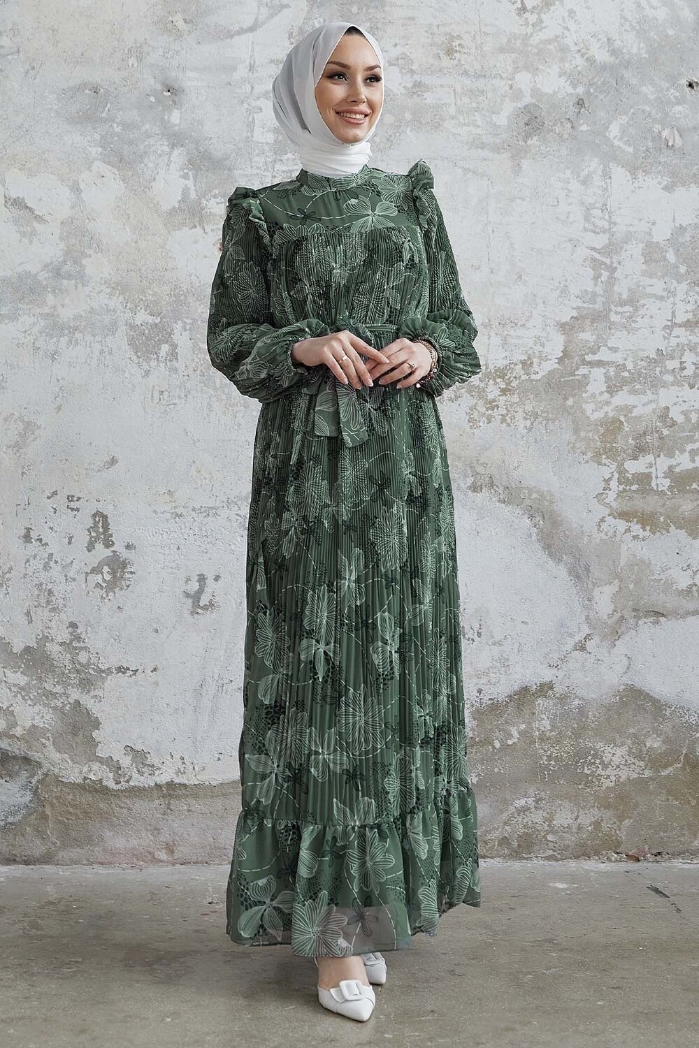 Плиссированное Шифоновое Платье Azelya С Оборками На Плечах - Мятный InStyle, зеленый
Плиссированное Шифоновое Платье Azelya С Оборками На Плечах - Мятный InStyle, зеленый