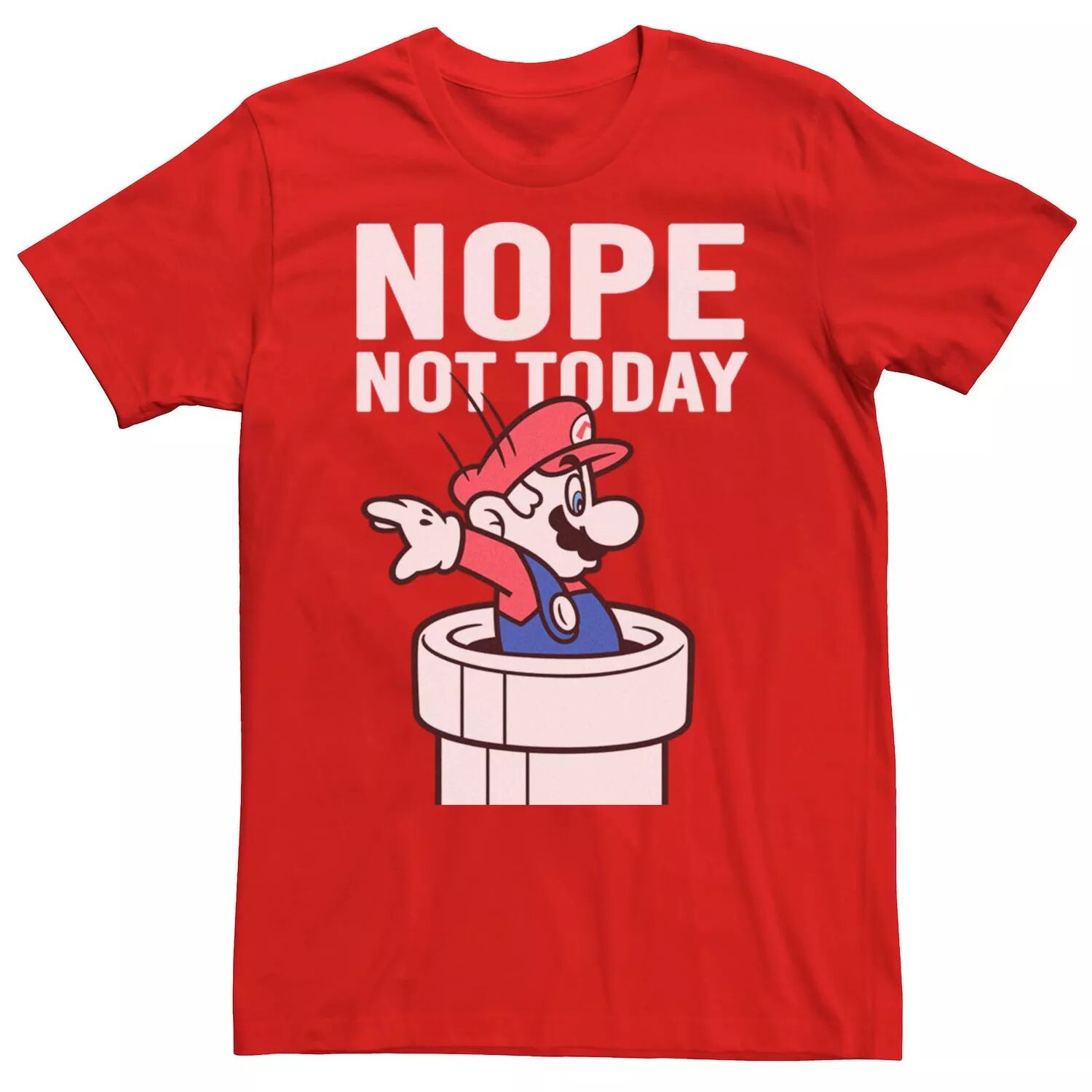 Мужская футболка Nintendo Super Mario Warp Pipe Nope Not Today Action Portrait Licensed Character
Мужская футболка Nintendo Super Mario Warp Pipe Nope Not Today Action Portrait Licensed Character