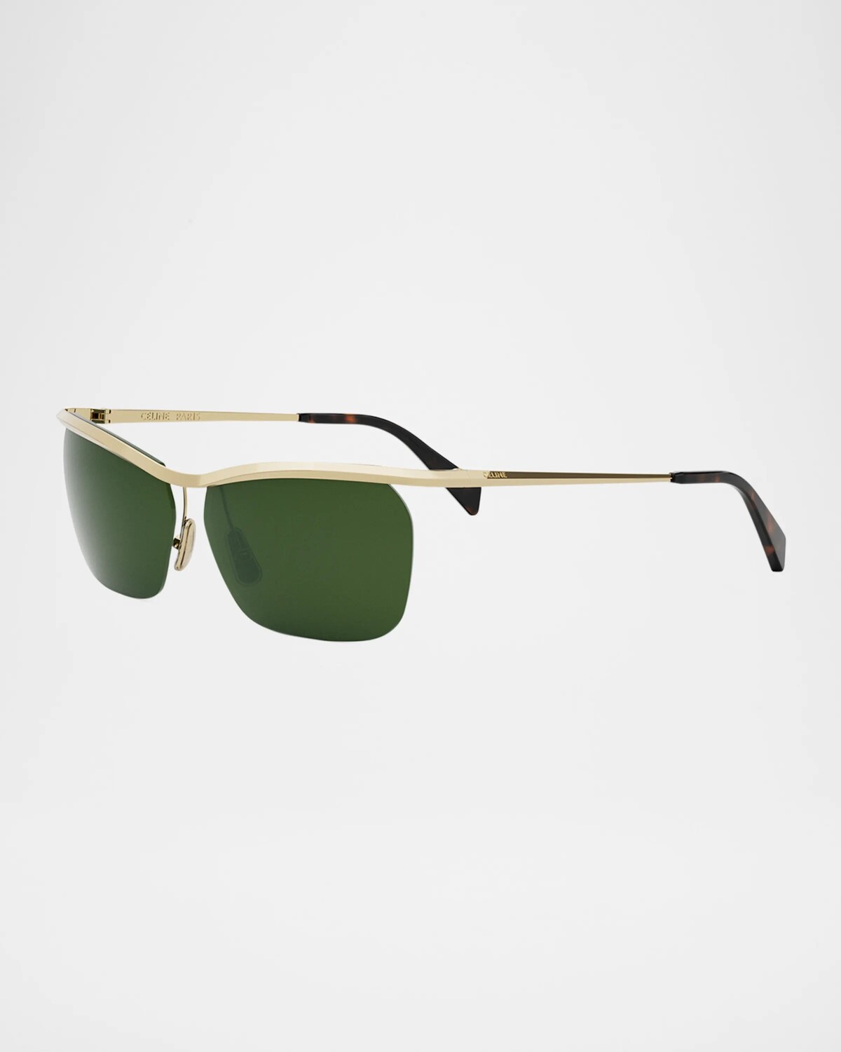 Мужские солнцезащитные очки с металлическим щитком Celine, цвет Shiny Endura Gold Green
Мужские солнцезащитные очки с металлическим щитком Celine, цвет Shiny Endura Gold Green