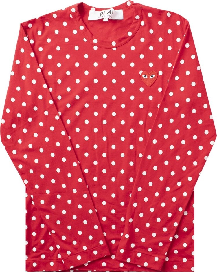 Футболка Comme des Garçons PLAY Polka Dot Heart Logo Long-Sleeve T-Shirt 'Red/White', красный
Футболка Comme des Garçons PLAY Polka Dot Heart Logo Long-Sleeve T-Shirt 'Red/White', красный