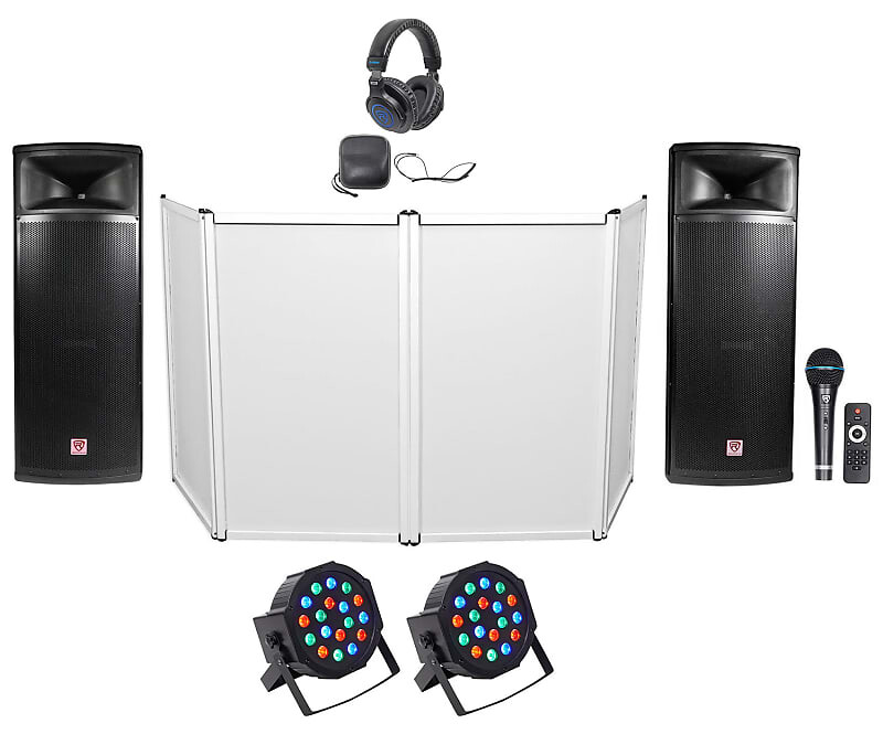 DJ Package Двойные 15-дюймовые активные Bluetooth-динамики мощностью 2000 Вт + микрофон + наушники + фасад + освещение Rockville RPG225K+RFAAW+DJ1500 PACK 2
DJ Package Двойные 15-дюймовые активные Bluetooth-динамики мощностью 2000 Вт + микрофон + наушники + фасад + освещение Rockville RPG225K+RFAAW+DJ1500 PACK 2