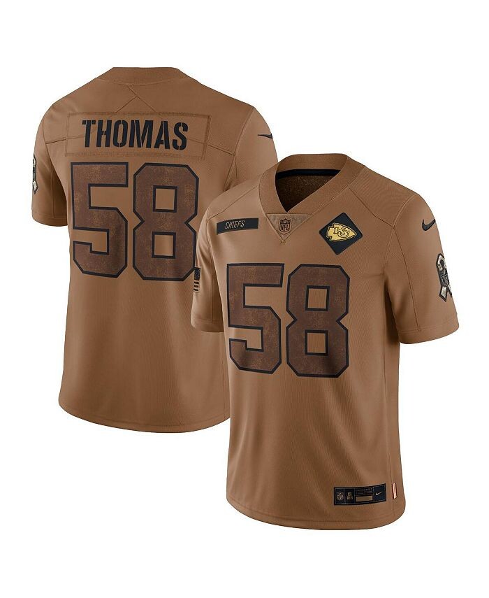 Мужская футболка Derrick Thomas Brown Distressed Kansas City Chiefs 2023 Salute To Service Retired Player Limited Nike, коричневый
Мужская футболка Derrick Thomas Brown Distressed Kansas City Chiefs 2023 Salute To Service Retired Player Limited Nike, коричневый
