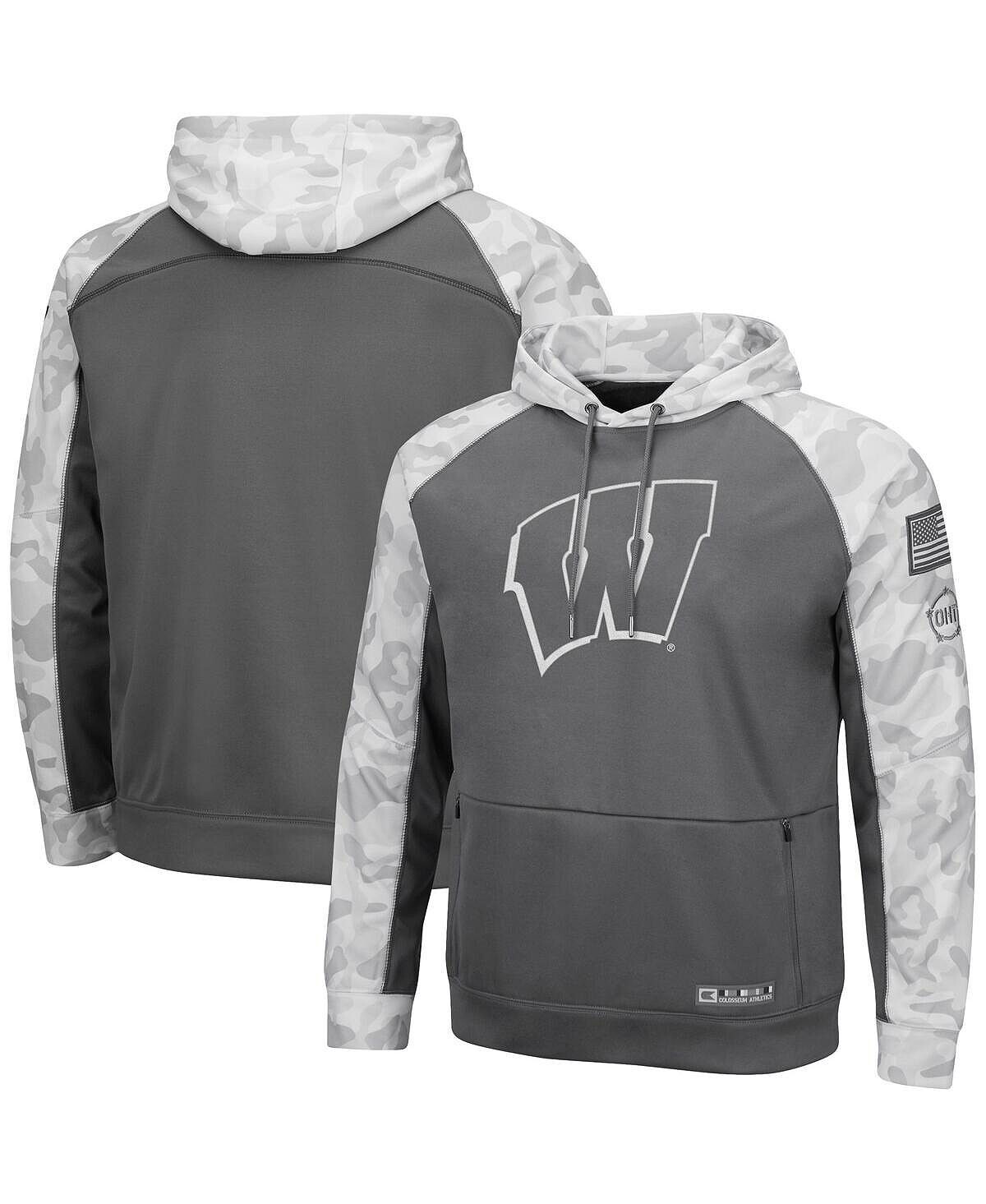 Мужская серая, арктический камуфляж wisconsin badgers oht тональная толстовка с капюшоном реглан в стиле милитари Colosseum, мульти
Мужская серая, арктический камуфляж wisconsin badgers oht тональная толстовка с капюшоном реглан в стиле милитари Colosseum, мульти