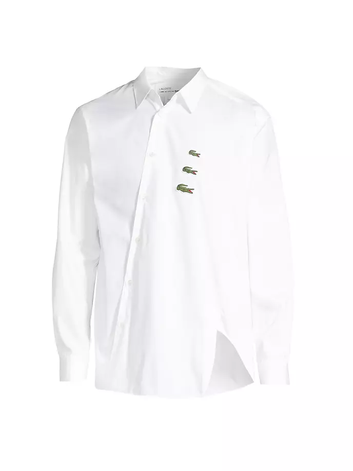 Comme des Garcons SHIRT x Lacoste Асимметричная рубашка под крокодила Comme Des Garcons Shirt, белый
Comme des Garcons SHIRT x Lacoste Асимметричная рубашка под крокодила Comme Des Garcons Shirt, белый