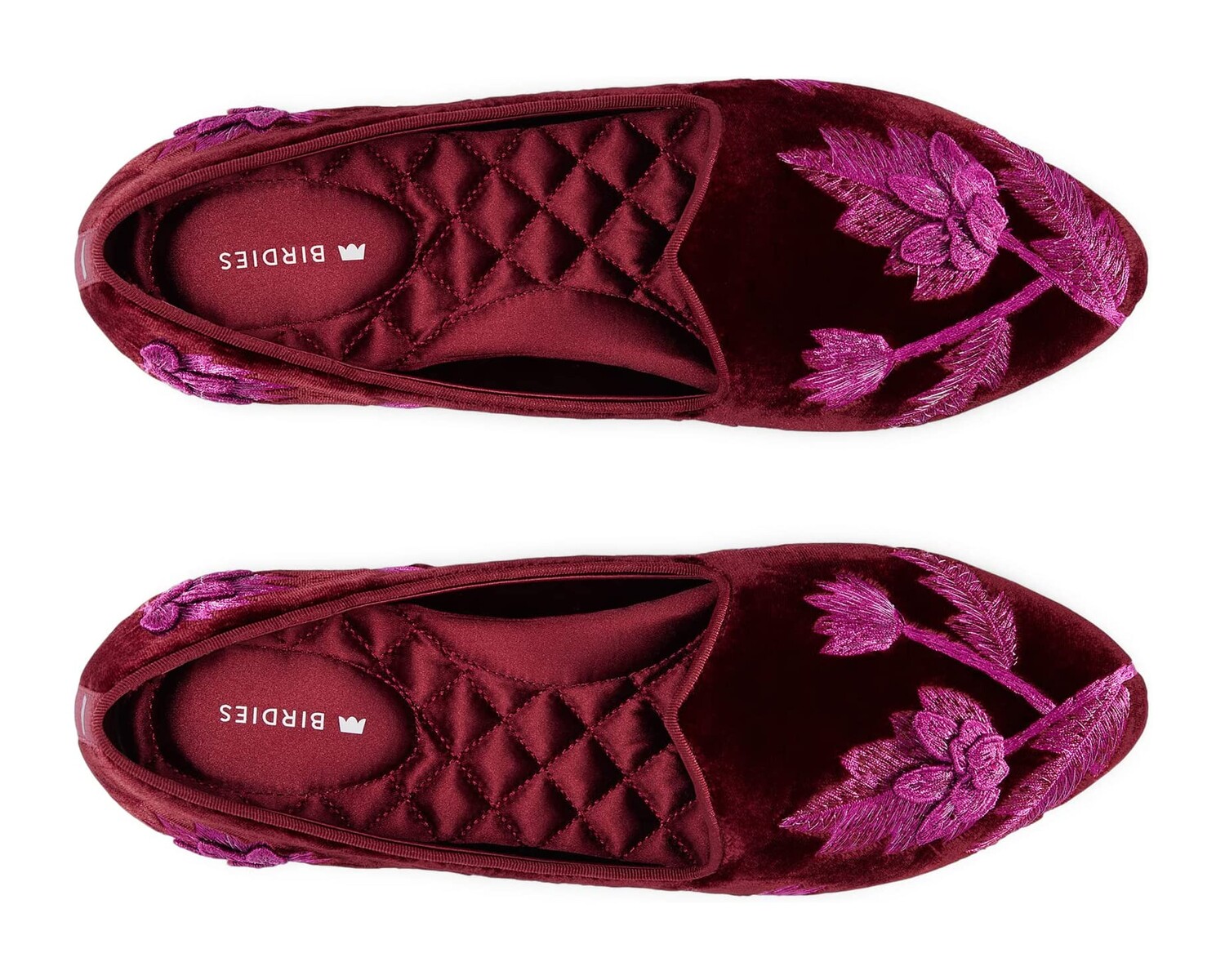 Туфли на плоской подошве Heron Embroidered Flat Birdies, вышивка малинового бархата
Туфли на плоской подошве Heron Embroidered Flat Birdies, вышивка малинового бархата