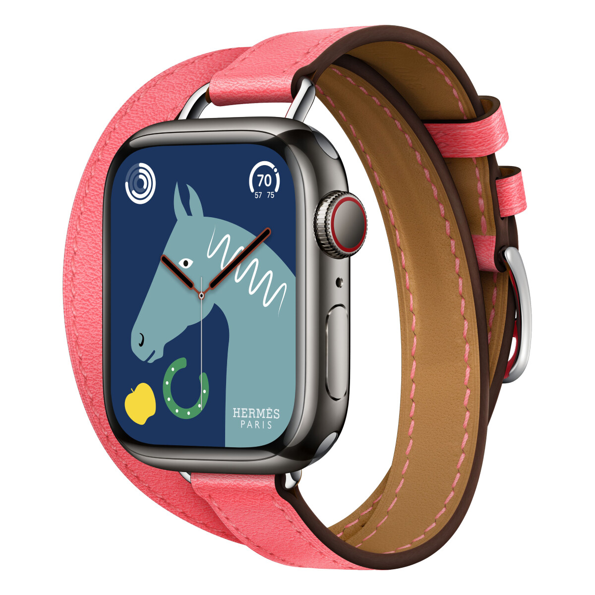 Умные часы Apple Watch Series 8 Hermes (GPS + Cellular), 41мм, Space black/Rose Azalée
Умные часы Apple Watch Series 8 Hermes (GPS + Cellular), 41мм, Space black/Rose Azalée