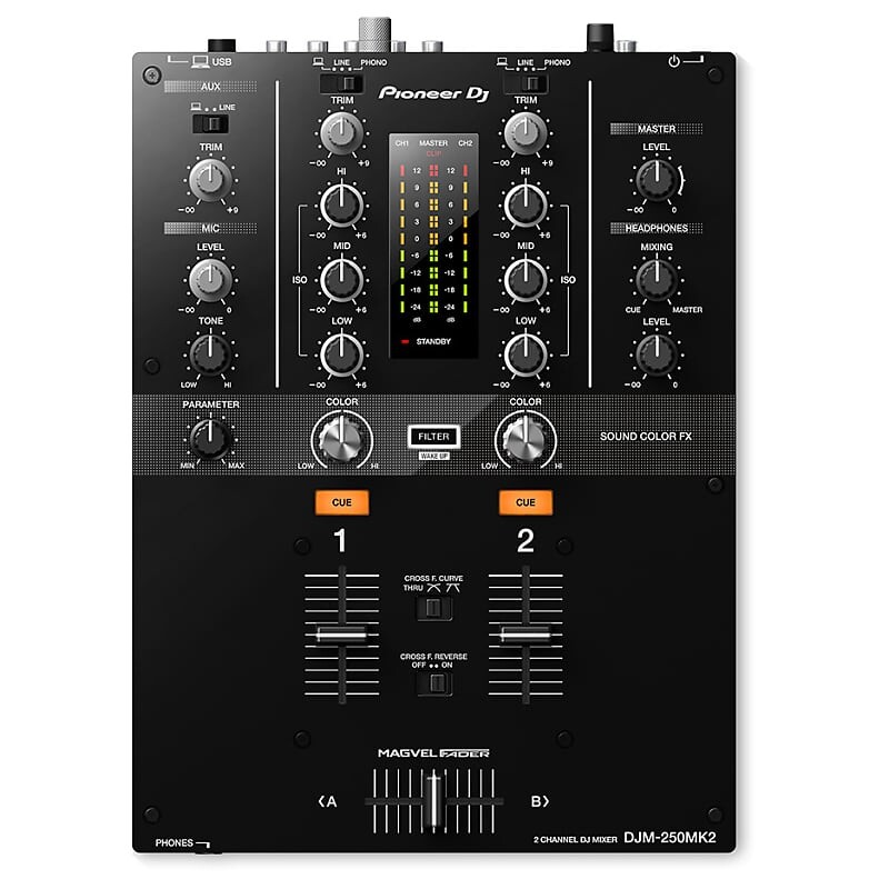 PIONEER DJ DJM-250MK2 2-канальный DJ-микшер PIONEER DJ DJM-250MK2 2-Channel DJ Mixer
PIONEER DJ DJM-250MK2 2-канальный DJ-микшер PIONEER DJ DJM-250MK2 2-Channel DJ Mixer