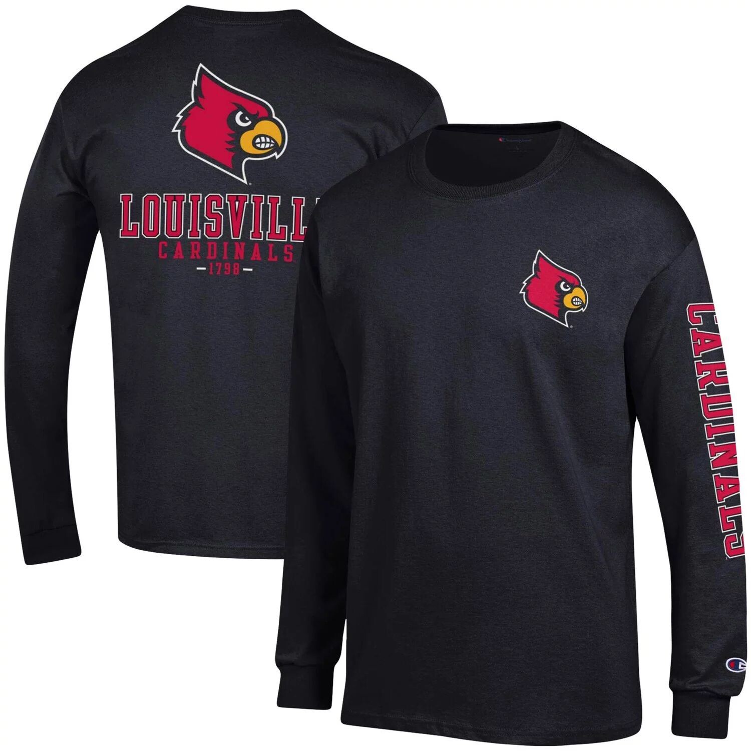 Мужская черная футболка с длинным рукавом Louisville Cardinals Team Stack Champion, Черный
Мужская черная футболка с длинным рукавом Louisville Cardinals Team Stack Champion, Черный