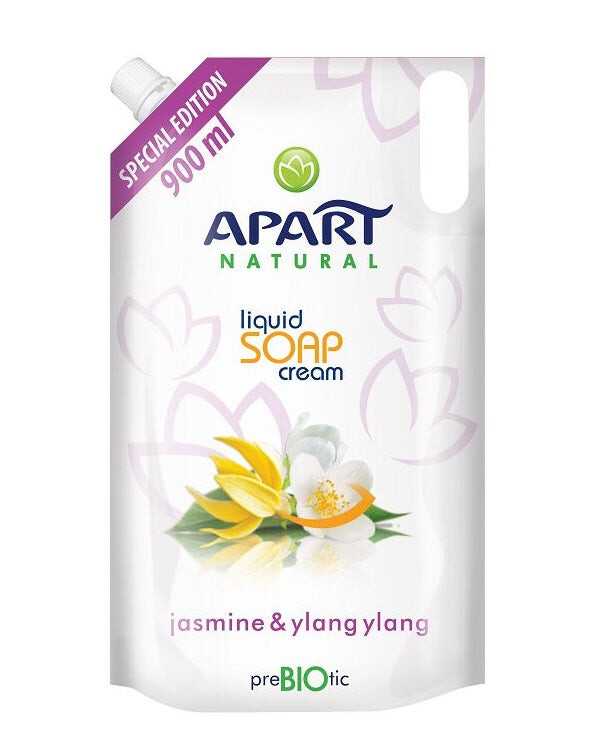 Apart Natural Prebiotic Refill Кремообразное жидкое мыло с жасмином и иланг-илангом 900 мл
Apart Natural Prebiotic Refill Кремообразное жидкое мыло с жасмином и иланг-илангом 900 мл