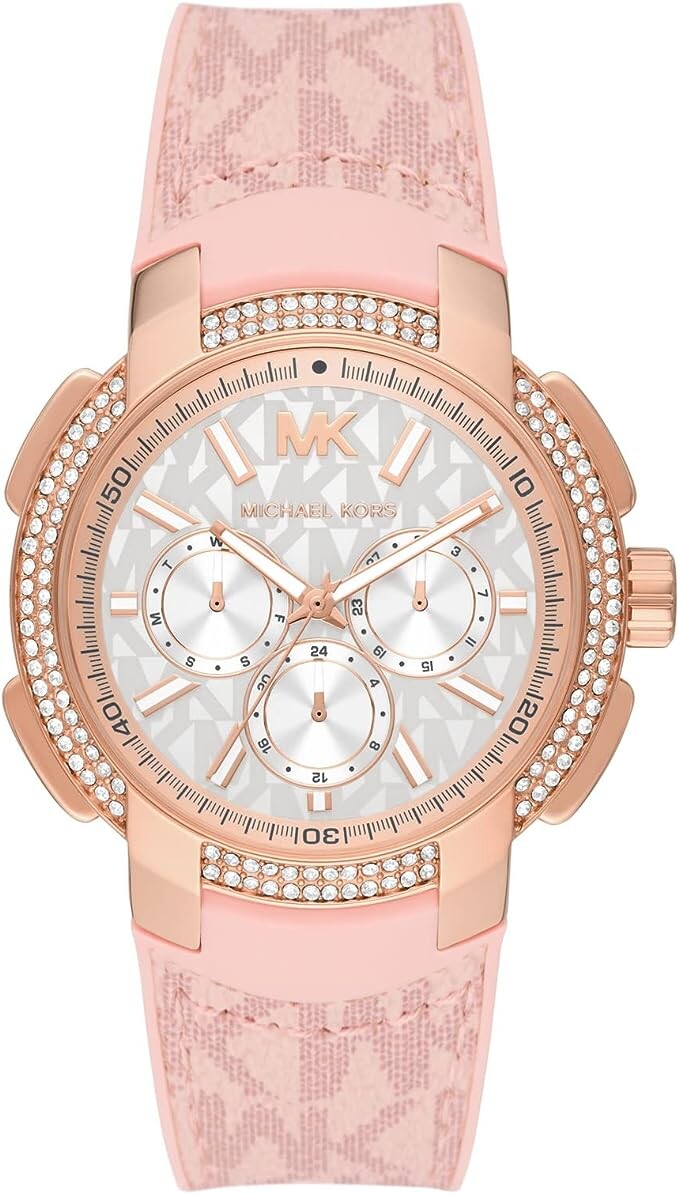 Часы наручные Michael Kors Oversized Sydney Pavé Rose Gold-Tone and Logo, розовый
Часы наручные Michael Kors Oversized Sydney Pavé Rose Gold-Tone and Logo, розовый