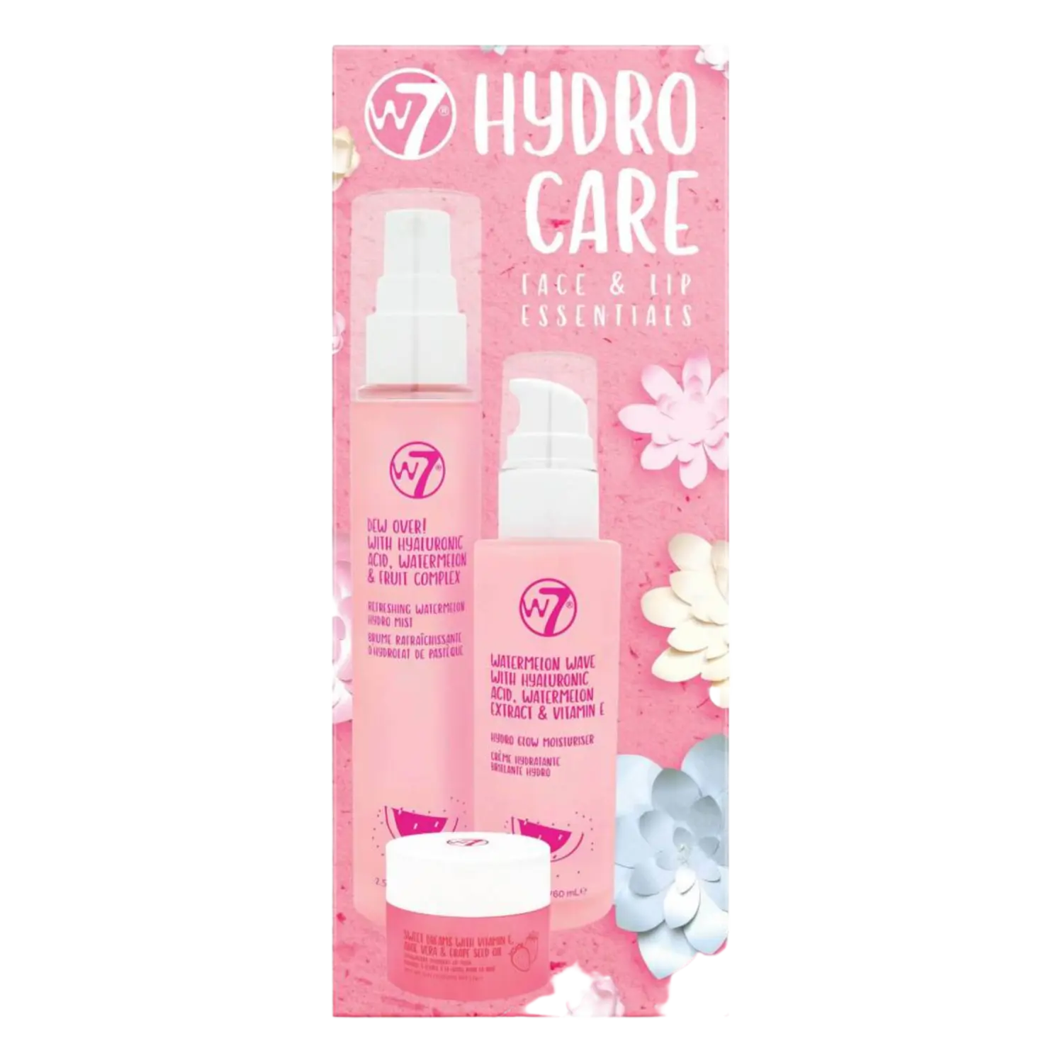 W7 Hydro Care набор: крем для лица, 60 мл + мист для лица, 75 мл + маска для губ, 12 г
W7 Hydro Care набор: крем для лица, 60 мл + мист для лица, 75 мл + маска для губ, 12 г