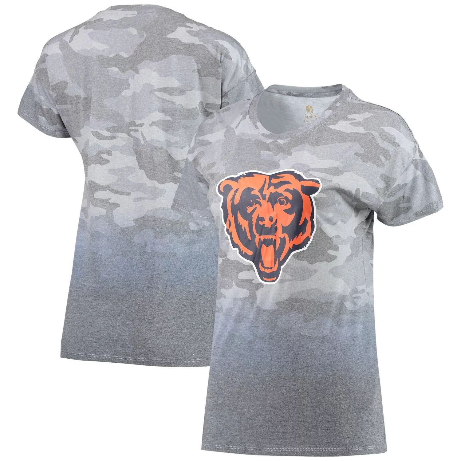 Серая/темно-синяя футболка Chicago Bears Beth Camo Dip-Dye для юниоров Outerstuff
Серая/темно-синяя футболка Chicago Bears Beth Camo Dip-Dye для юниоров Outerstuff