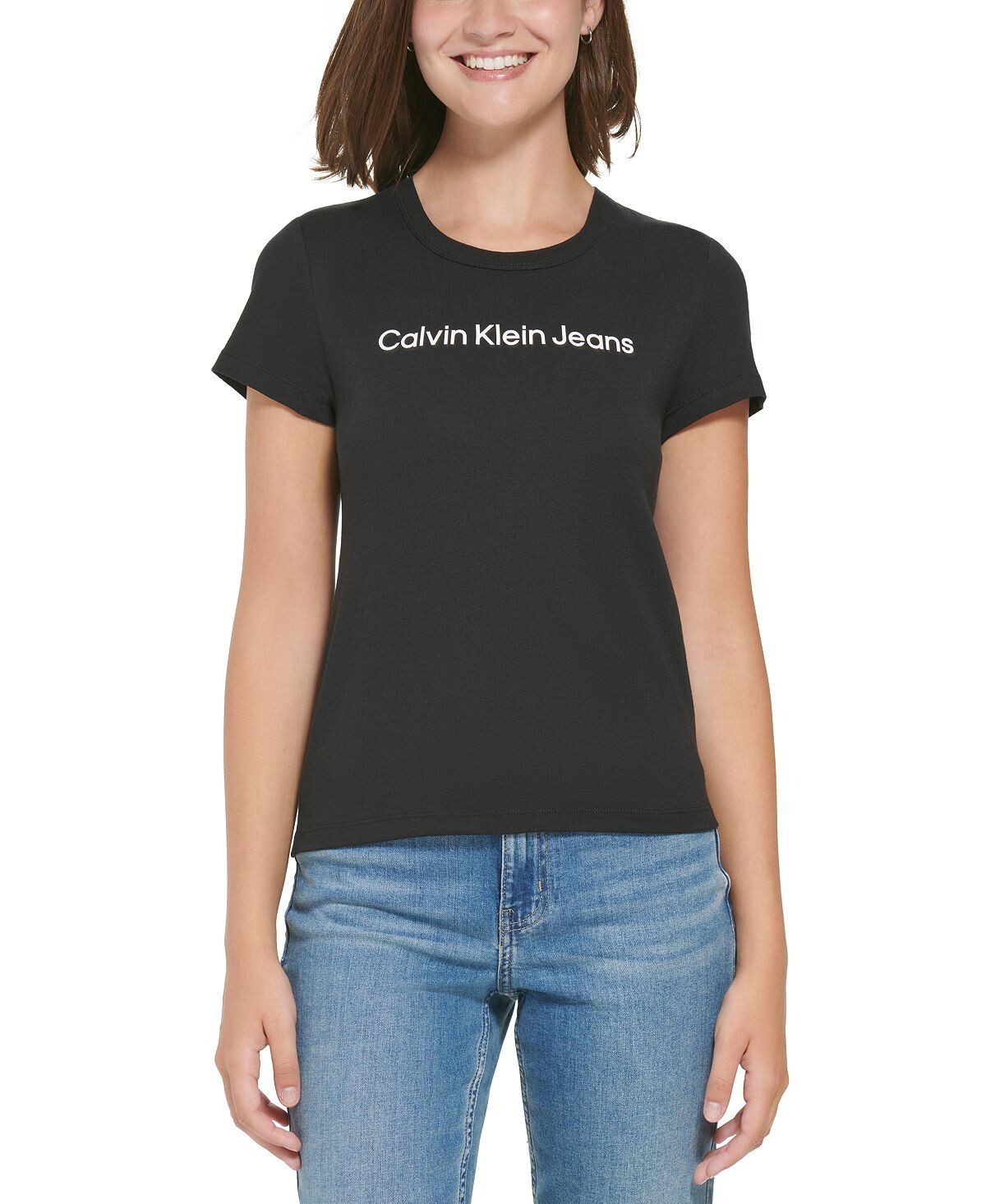 Женская футболка с круглым вырезом и логотипом для малышей Calvin Klein Jeans, черный
Женская футболка с круглым вырезом и логотипом для малышей Calvin Klein Jeans, черный