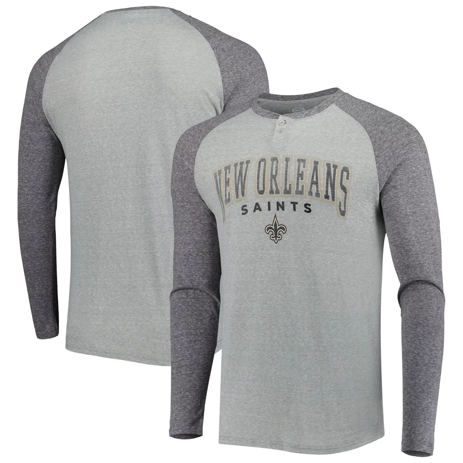Мужская футболка Concepts Sport серого/темно-серого цвета с длинным рукавом New Orleans Saints Ledger Knit Raglan Henley, Серый
Мужская футболка Concepts Sport серого/темно-серого цвета с длинным рукавом New Orleans Saints Ledger Knit Raglan Henley, Серый