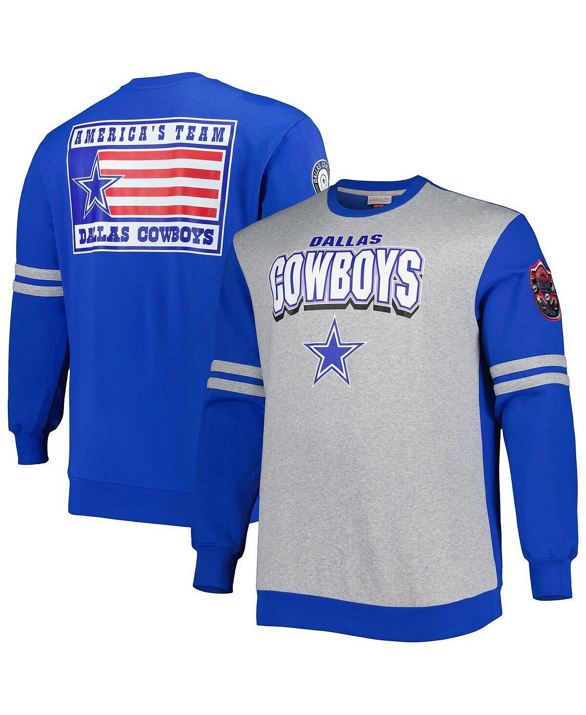 Мужская королевская, серая толстовка dallas cowboys big and tall pullover Mitchell & Ness, мульти
Мужская королевская, серая толстовка dallas cowboys big and tall pullover Mitchell & Ness, мульти