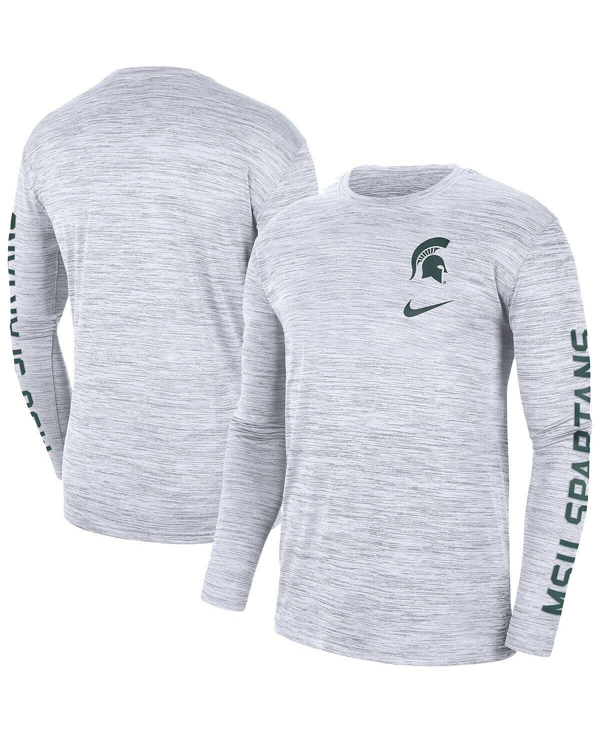 Мужская белая футболка с длинным рукавом michigan state spartans velocity legend team performance Nike, белый
Мужская белая футболка с длинным рукавом michigan state spartans velocity legend team performance Nike, белый
