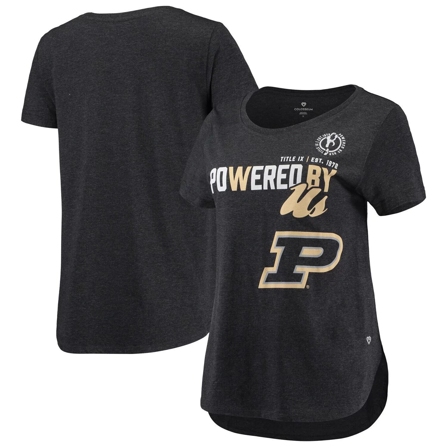 Женская футболка Colosseum Heathered Black Purdue Boilermakers Powered By Title IX Colosseum
Женская футболка Colosseum Heathered Black Purdue Boilermakers Powered By Title IX Colosseum