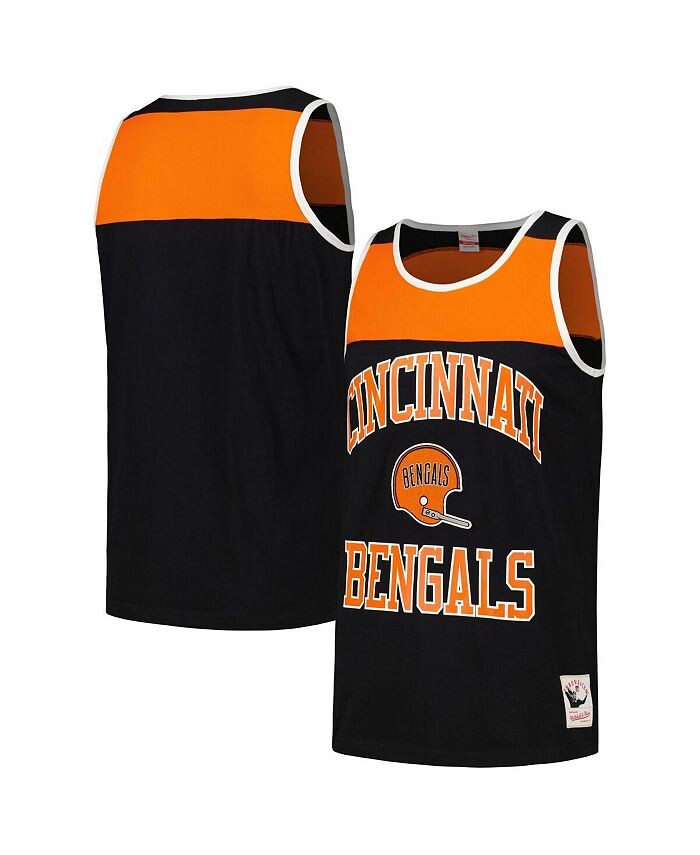 Мужская черно-оранжевая майка Cincinnati Bengals Heritage с цветными блоками Mitchell & Ness, черный
Мужская черно-оранжевая майка Cincinnati Bengals Heritage с цветными блоками Mitchell & Ness, черный