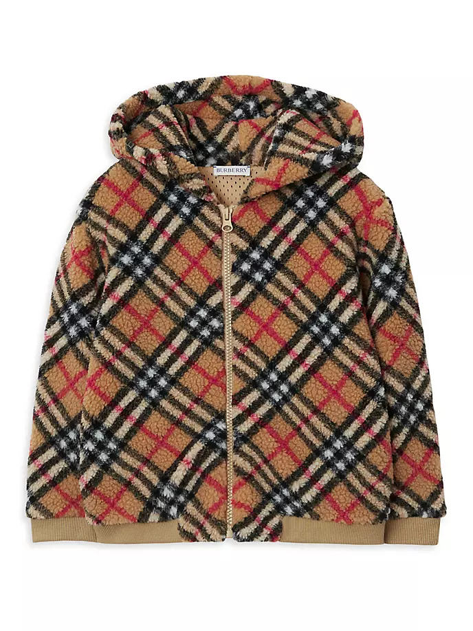 Флисовая толстовка с молнией в клетку Little Kid's & Kid's Burberry, цвет archive beige check
Флисовая толстовка с молнией в клетку Little Kid's & Kid's Burberry, цвет archive beige check