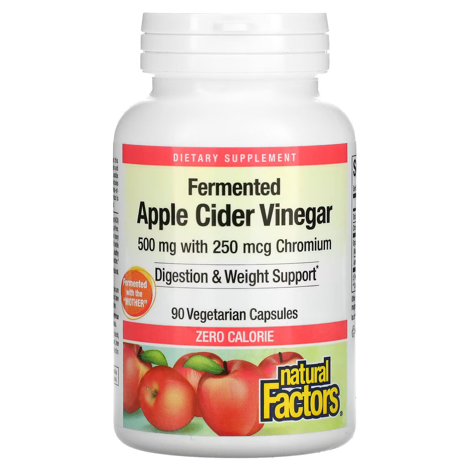 Natural Factors, Ферментированный яблочный уксус, 500 мг, 90 вегетарианских капсул
Natural Factors, Ферментированный яблочный уксус, 500 мг, 90 вегетарианских капсул