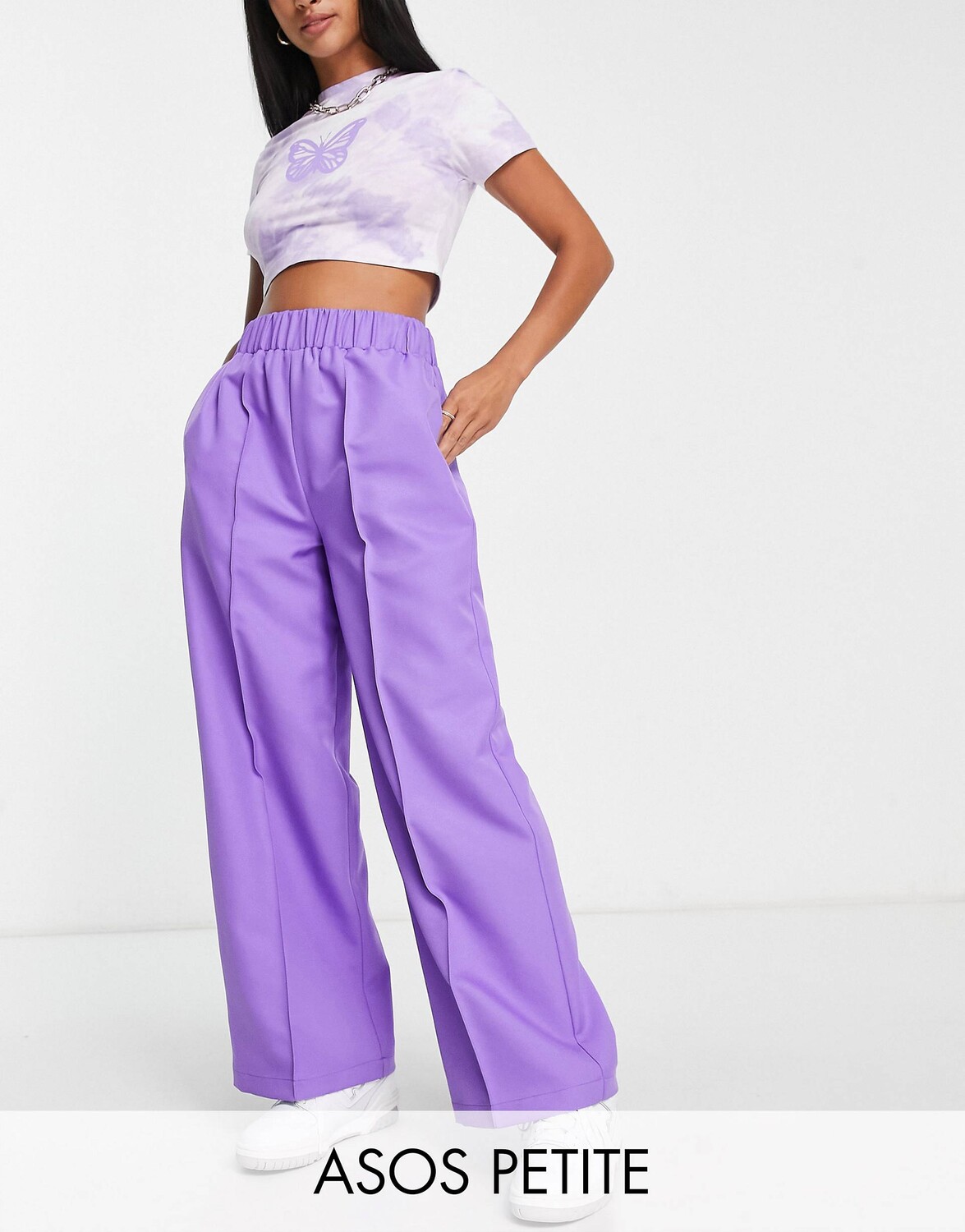 Фиолетовые брюки строгого кроя с эластичной талией ASOS DESIGN Petite, Фиолетовый
Фиолетовые брюки строгого кроя с эластичной талией ASOS DESIGN Petite, Фиолетовый