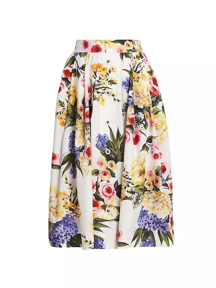 Хлопковая плиссированная юбка-миди с цветочным принтом Dolce&Gabbana, цвет giardino bianco
Хлопковая плиссированная юбка-миди с цветочным принтом Dolce&Gabbana, цвет giardino bianco
