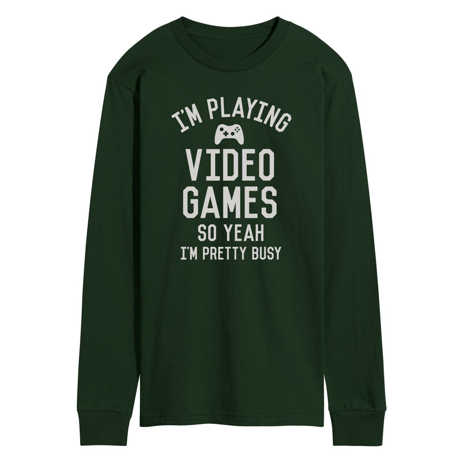 Мужская футболка с длинными рукавами и рисунком «I Playing Video Games Yeah Busy» Licensed Character
Мужская футболка с длинными рукавами и рисунком «I Playing Video Games Yeah Busy» Licensed Character
