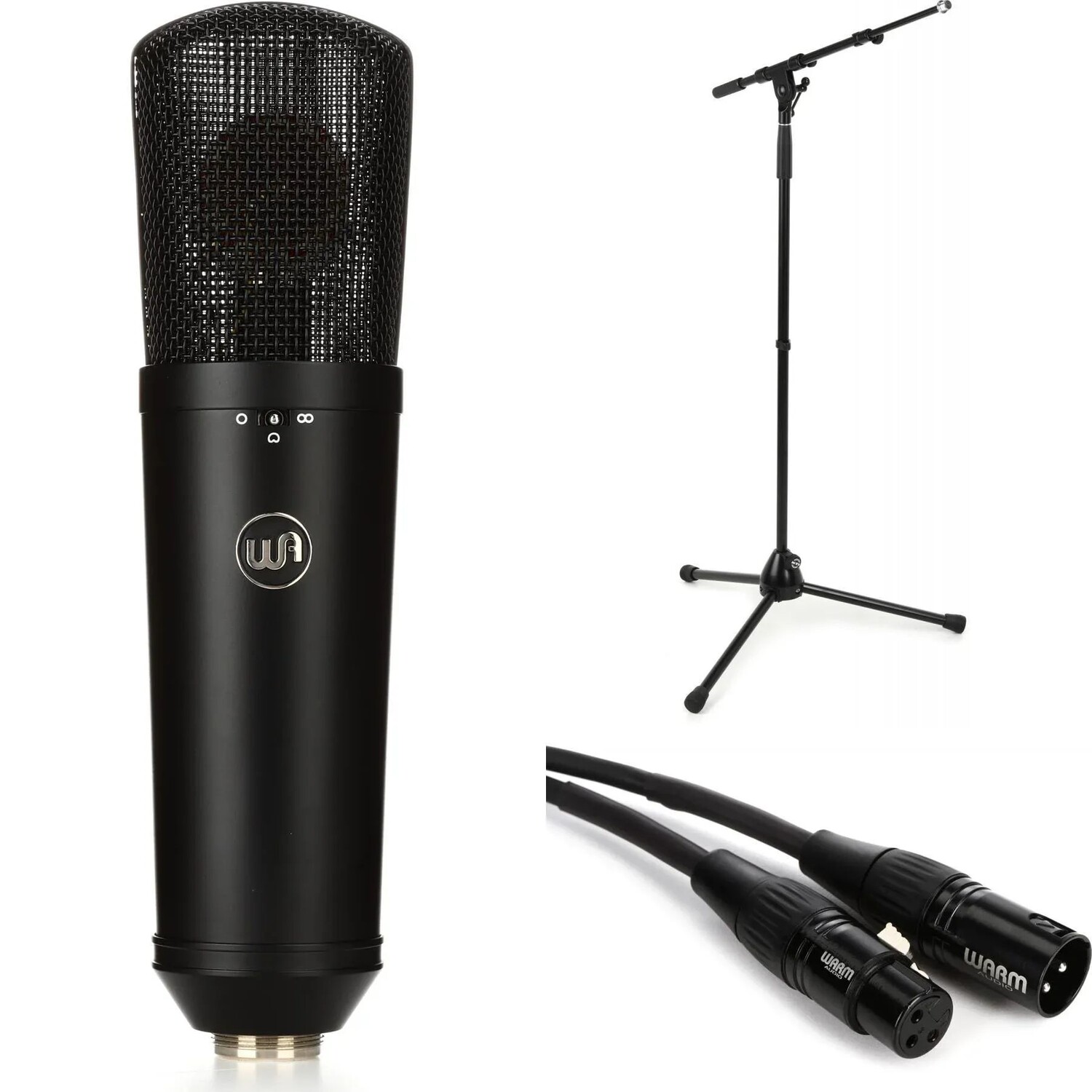 Комплект конденсаторного микрофона с большой диафрагмой Warm Audio WA87 R2, подставкой и кабелем — черный
Комплект конденсаторного микрофона с большой диафрагмой Warm Audio WA87 R2, подставкой и кабелем — черный