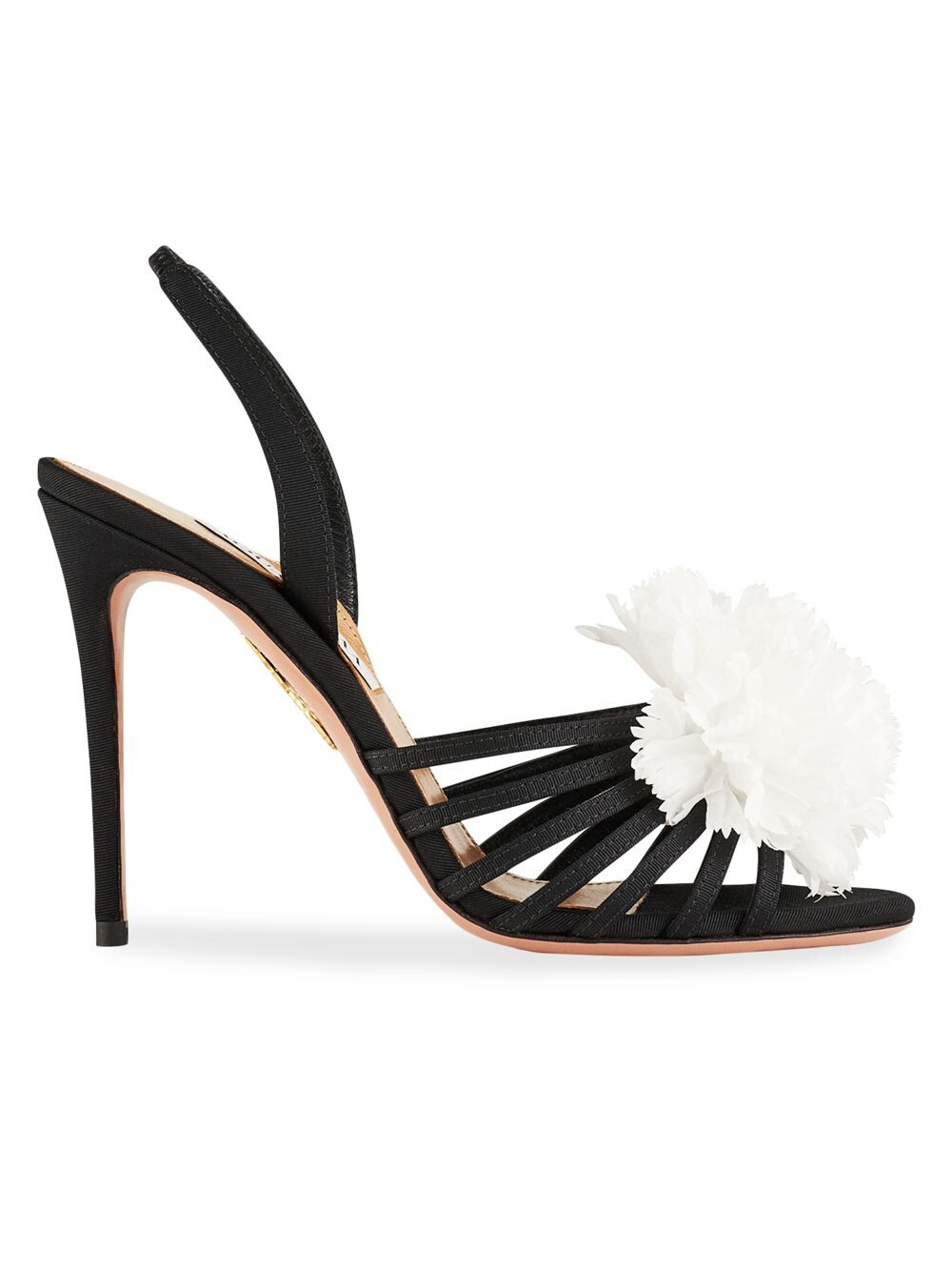 Сандалии Love Carnation 105 с ремешком на пятке в крупный рубчик Aquazzura, черный
Сандалии Love Carnation 105 с ремешком на пятке в крупный рубчик Aquazzura, черный