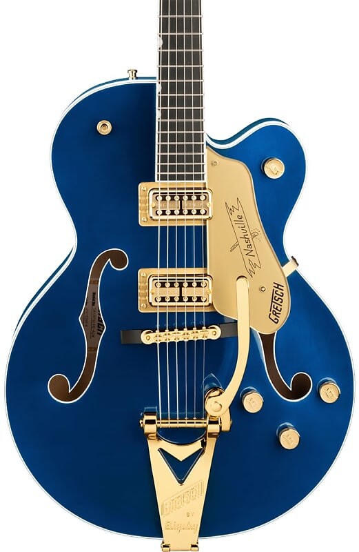 Электрогитара Gretsch G6120TG Players Edition Nashville Hollow Body w/String-Thru Bigsby Azure Metallic w/case
Электрогитара Gretsch G6120TG Players Edition Nashville Hollow Body w/String-Thru Bigsby Azure Metallic w/case
