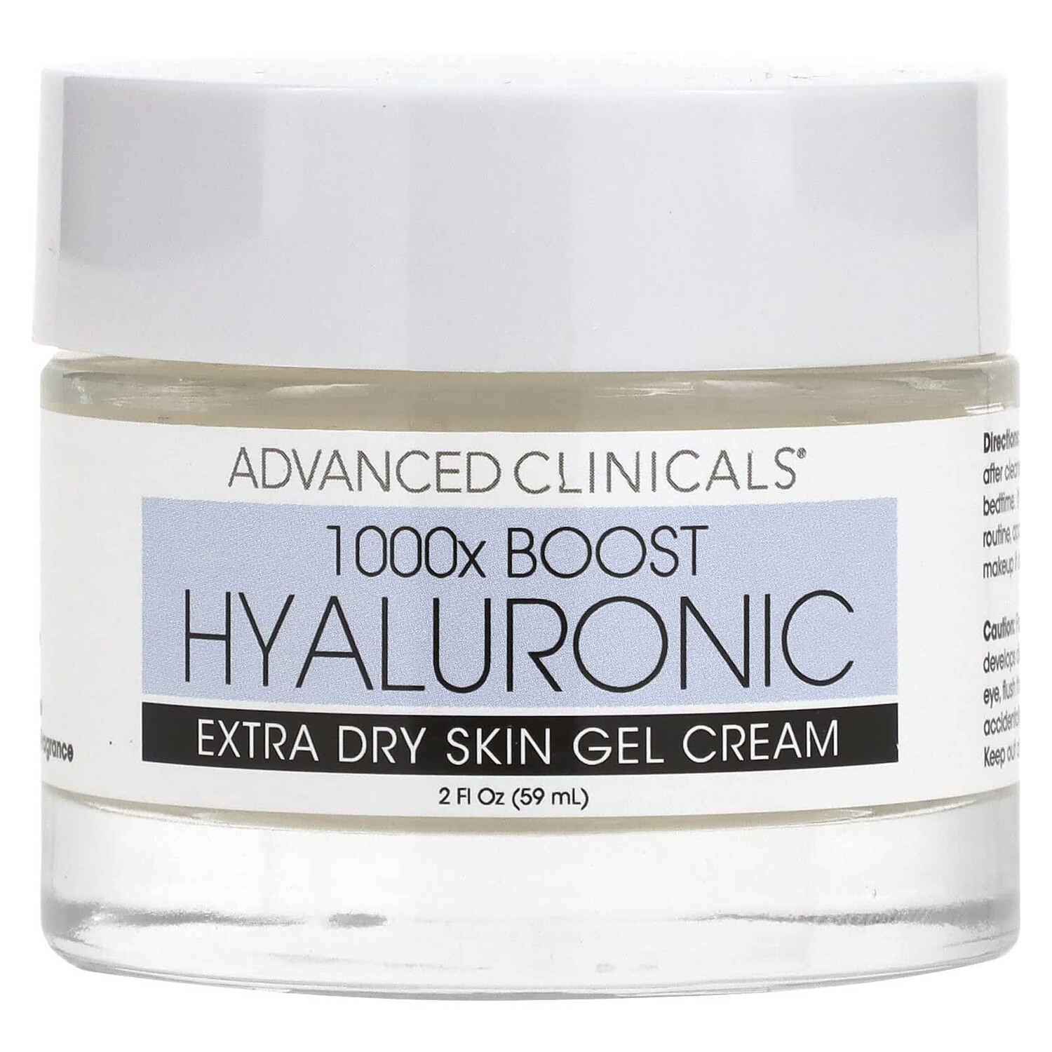 1000X Boost Hyaluronic, Extra Dry Skin Gel Cream, Fragrance Free, 2 fl. oz. (59 ml), Advanced Clinicals
1000X Boost Hyaluronic, Extra Dry Skin Gel Cream, Fragrance Free, 2 fl. oz. (59 ml), Advanced Clinicals
