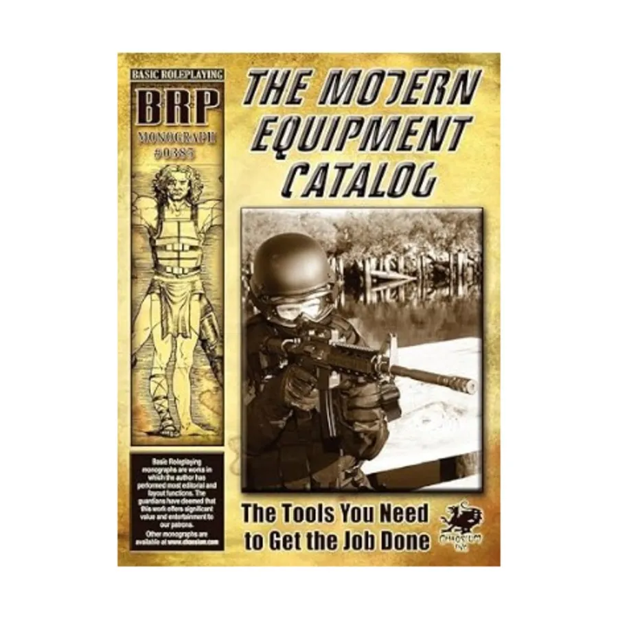 Monograph #0385 - The Modern Equipment Catalog, Basic Roleplaying - Monographs, мягкая обложка
Monograph #0385 - The Modern Equipment Catalog, Basic Roleplaying - Monographs, мягкая обложка