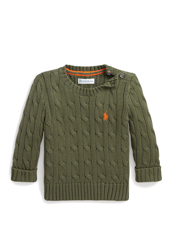 Вязаный текстурированный свитер цвета хаки для мальчика Polo Ralph Lauren
Вязаный текстурированный свитер цвета хаки для мальчика Polo Ralph Lauren