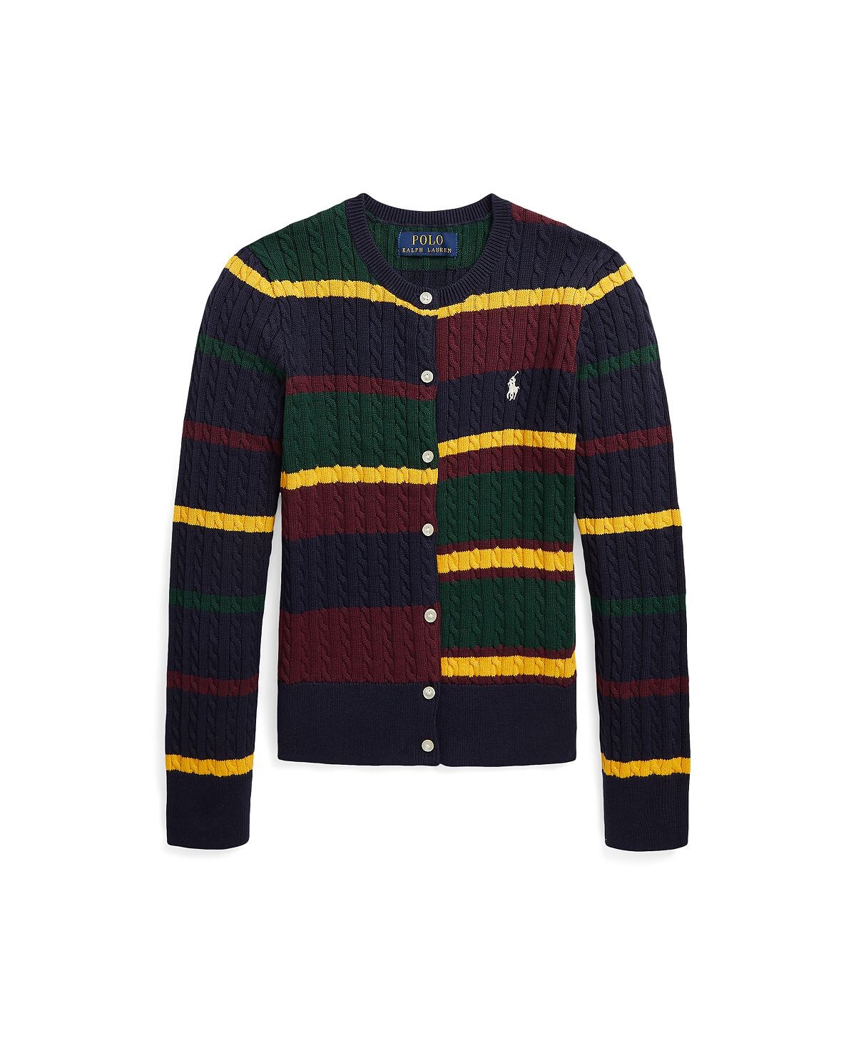 Хлопковый кардиган в полоску с мини-косами для больших девочек Polo Ralph Lauren
Хлопковый кардиган в полоску с мини-косами для больших девочек Polo Ralph Lauren