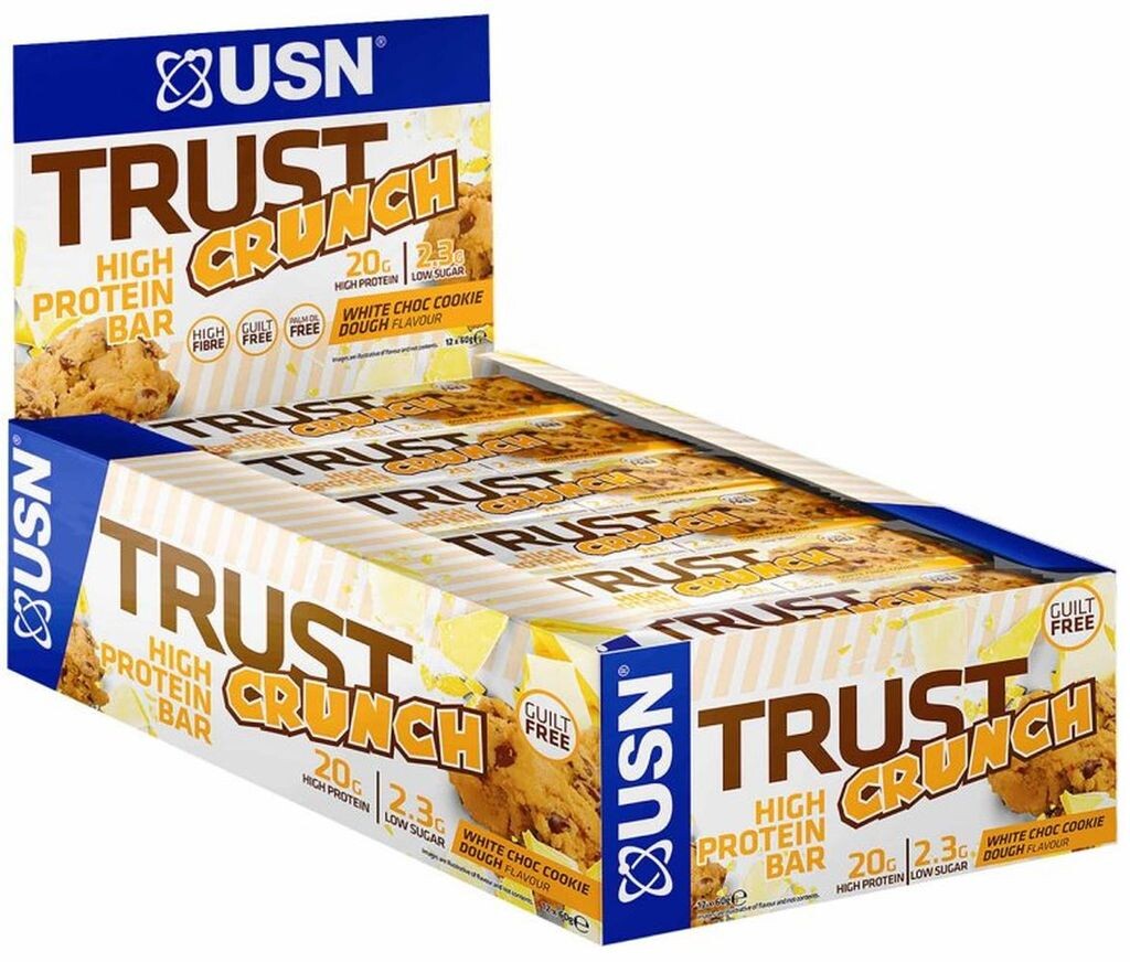 USN Trust Crunch High Protein Bar - 12 батончиков по 60 г теста для печенья с белым шоколадом
USN Trust Crunch High Protein Bar - 12 батончиков по 60 г теста для печенья с белым шоколадом