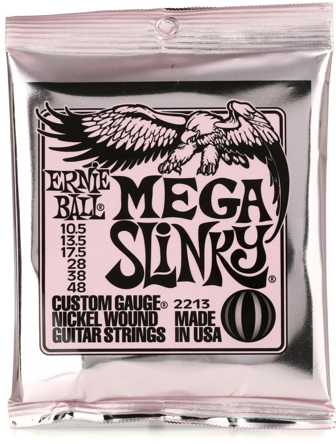 Струны для электрогитары Ernie Ball 2213 Mega Slinky с никелевой обмоткой — .0105-.048
Струны для электрогитары Ernie Ball 2213 Mega Slinky с никелевой обмоткой — .0105-.048