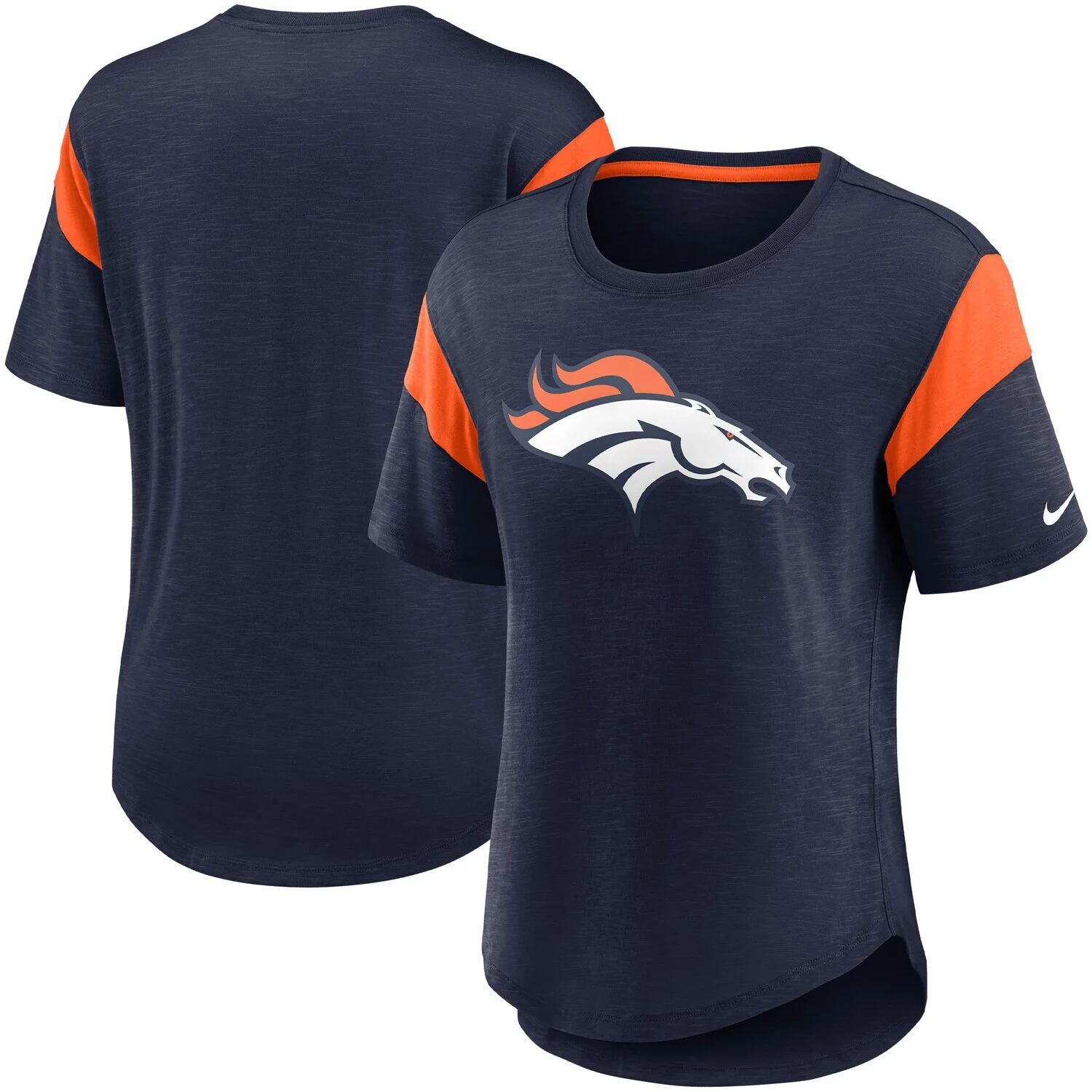 Женская модная футболка Nike Heathered Denver Broncos Primary Logo Slub Fashion Nike
Женская модная футболка Nike Heathered Denver Broncos Primary Logo Slub Fashion Nike