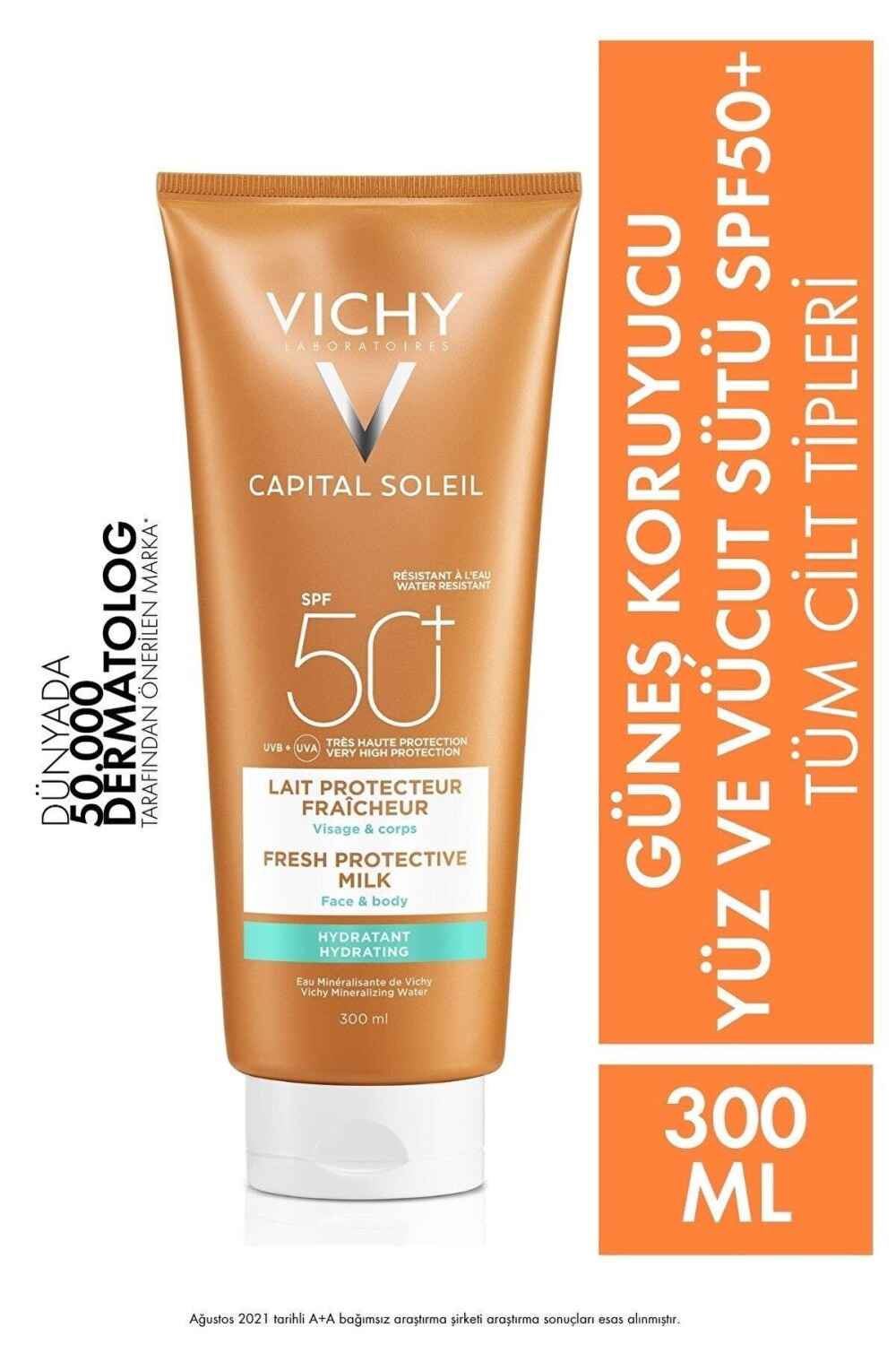 Vichy Capital Soleil SPF50 Свежее защитное молочко, увлажняющее для лица и тела 300 мл
Vichy Capital Soleil SPF50 Свежее защитное молочко, увлажняющее для лица и тела 300 мл