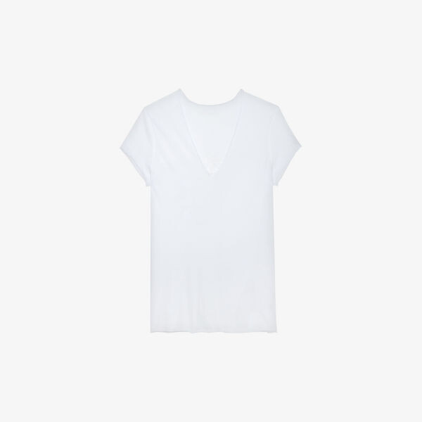 Хлопковая футболка Story с V-образным вырезом в сетку Zadig&Voltaire, цвет blanc
Хлопковая футболка Story с V-образным вырезом в сетку Zadig&Voltaire, цвет blanc
