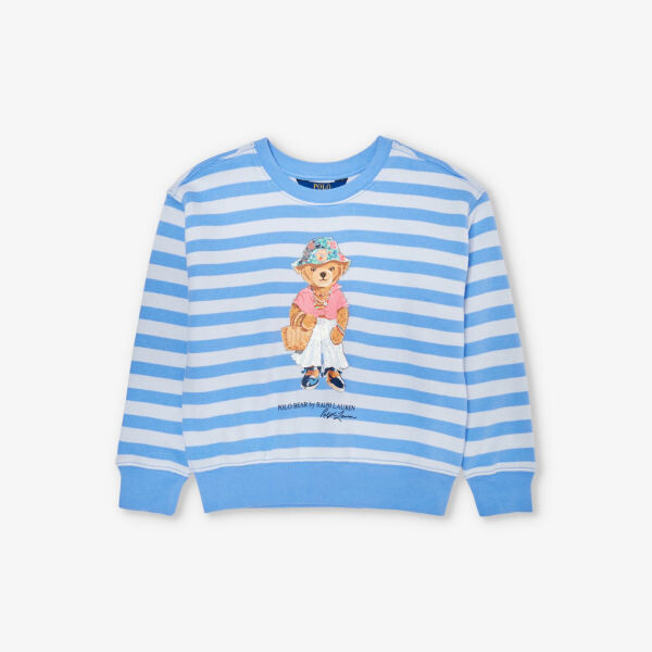 Полосатая толстовка Polo Bear для девочек из хлопковой смеси Polo Ralph Lauren, синий
Полосатая толстовка Polo Bear для девочек из хлопковой смеси Polo Ralph Lauren, синий